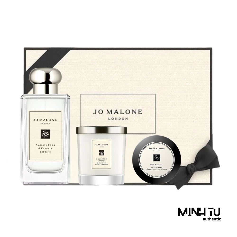 Set Jo Malone London English Pear & Freesia Cologne 3pcs | 100ml, Lotion 50ml, Nến 4.88in